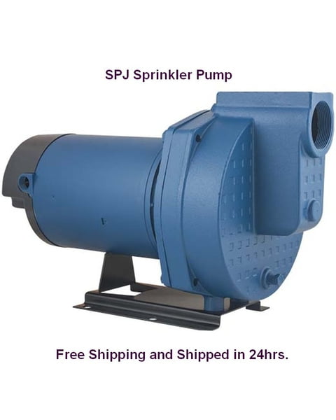 Flint and Walling PJ15B3 Commercial 3PH 1-1/2HP Brass Impeller Sprinkler Pump