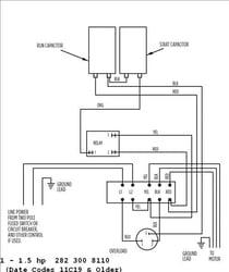 Franklin 1-1/2 or 1HP 230V Standard Control Box W/Overload